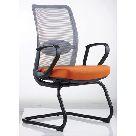 Officesource Agile Collection Gray Mesh Guest Chair with Black Base MFAG1LANSFOR